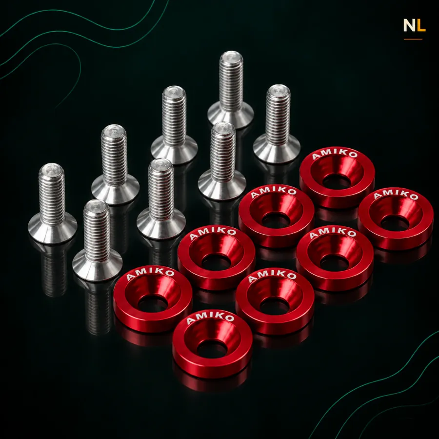 Arandelas anodizadas x 8 unidades