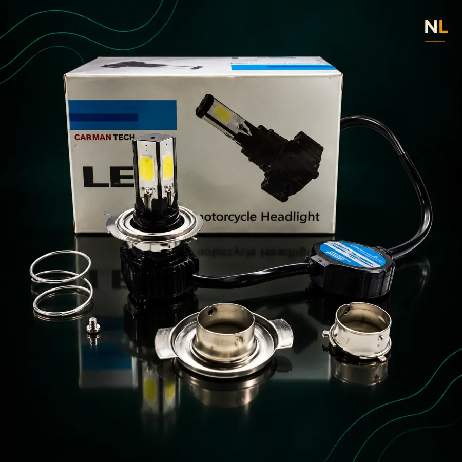 CREE LED MOTO 4 CARAS CON ADAPTADORES