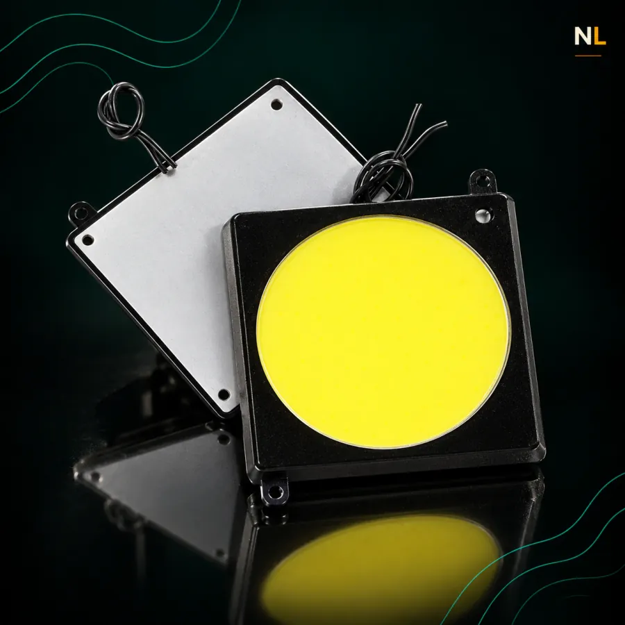 PLAFON LED COB CUADRADO C/BOTON X PAR