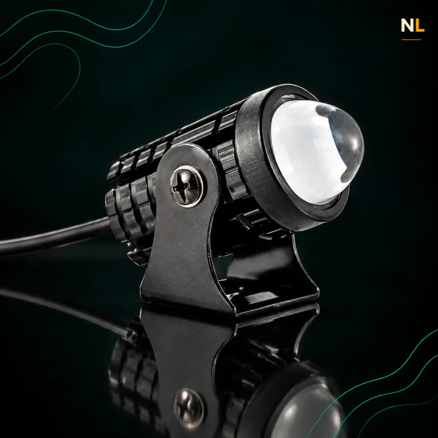 Faro 1 Led Lupa Luz Blanca/Ambar y Flash