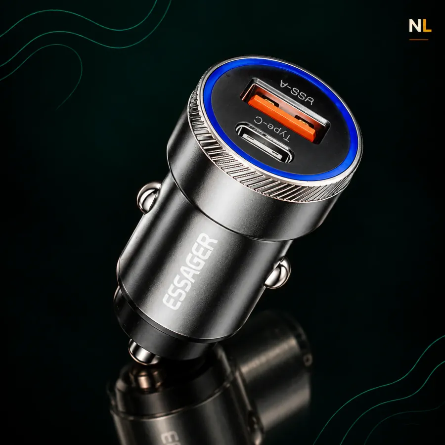 Cargador de coche 30w metalico
