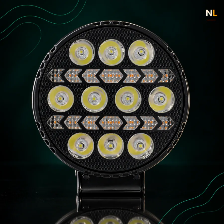 Faro Led Redondo Super 10 Leds 12/24v