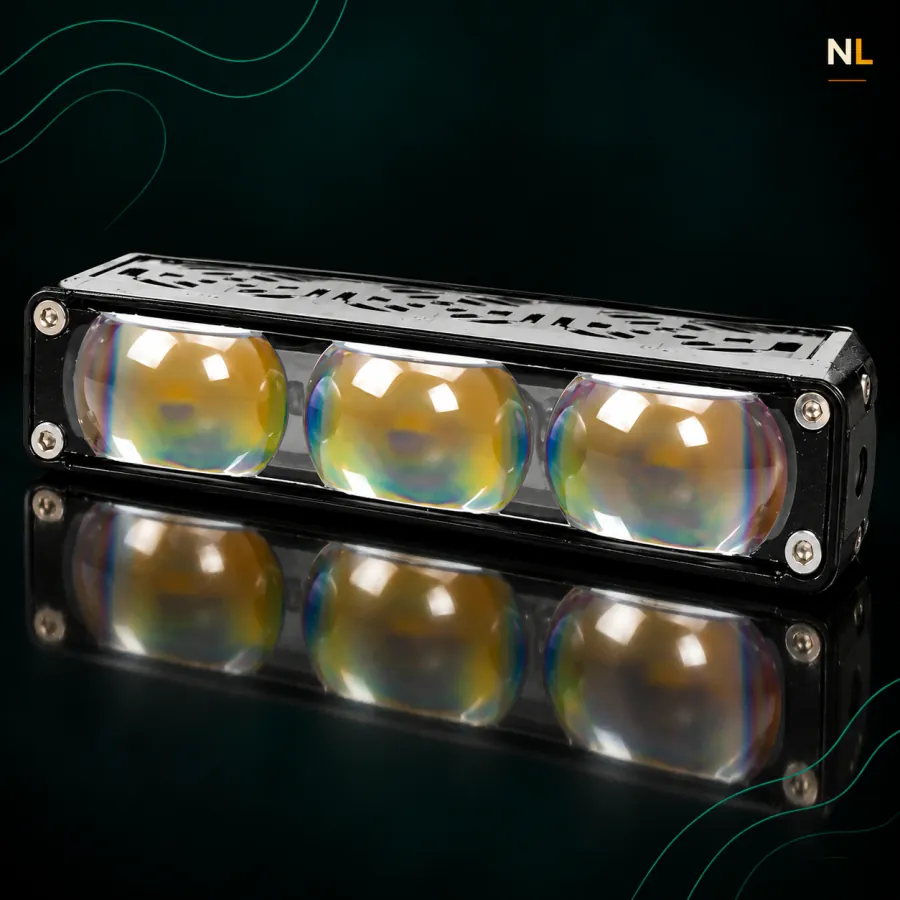 Faro 3 Led Lupa Alta Luminosidad Premium x Par